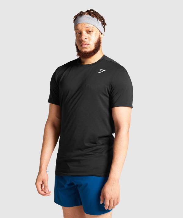 Panske Tricka Gymshark Arrival Čierne | ZR6492157